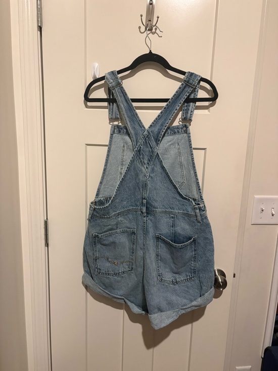 Free People We the Free Ziggy Denim Shortalls Large Color: Indigo NWT - Picture 2 of 4